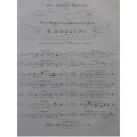 ROSSINI Gioachino L'Invito Chant Piano ca1830