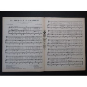 YVAIN Maurice Il suffit d'un rien Chant Piano 1926