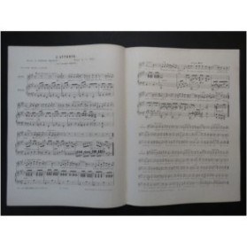 THYS A. L'Attente Chant Piano ca1850