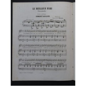 LHUILLIER Edmond Le meilleur mari Piano Chant ca1850