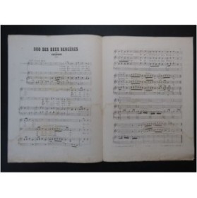 GUÉDRON Pierre Duo des deux Bergères Chant Piano ca1880