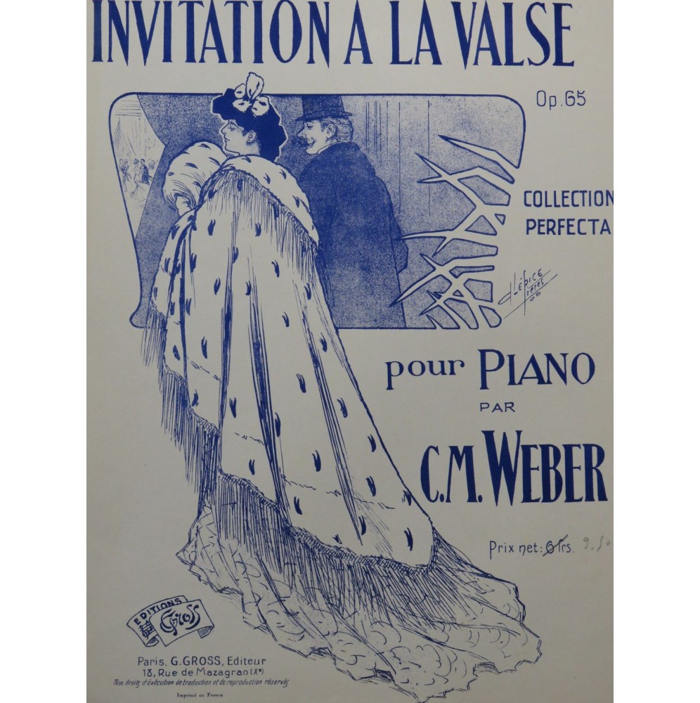 WEBER C. M. Invitation à la Valse Piano