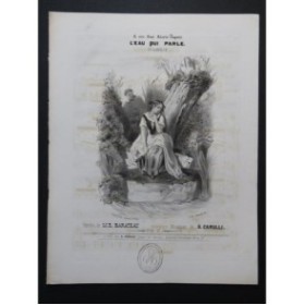 CARULLI G. L'eau qui parle Nanteuil Chant Piano ca1840