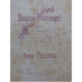 PESSARD Émile Bonjours Printemps Chant Piano ca1887