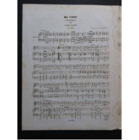 DUPONT Pierre Ma vigne Chant Piano ca1850
