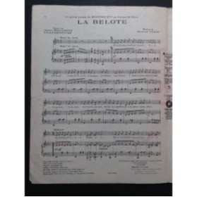 YVAIN Maurice La Belote Chant Piano 1924