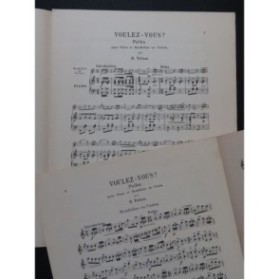 TELLAM Heinrich Voulez-vous Polka Piano Mandoline ou Violon