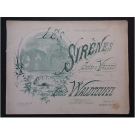 WALDTEUFEL Emile Les Sirènes Suite de Valses Piano 4 mains ca1890