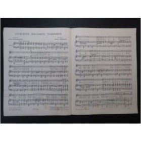 HERMITE Maurice Lentement Doucement Tendrement Chant Piano 1924