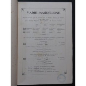 MASSENET Jules Marie Magdeleine Oratorio Chant Piano 1905