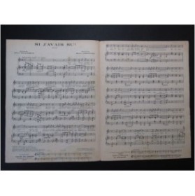 CHRISTINÉ Henri Si j'avais su Chant Piano 1921