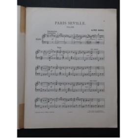 MARGIS Alfred Paris Seville Piano 1906
