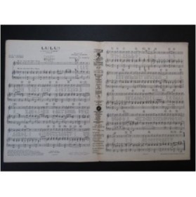 PARÈS Philippe et VAN PARYS Georges Lulu Chant Piano 1927