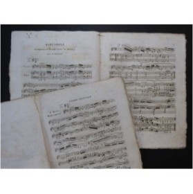 MAZAS F. Barcarolle Française Violon Piano ou Orchestre ca1819