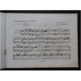 MUSARD Ne Touchez pas à la Reine Quadrille No 1 Piano 4 mains ca1847