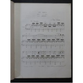 SCHUBERT Franz Ave Maria Chant Piano ca1840