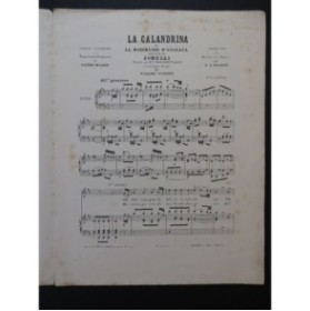 JOMELLI La Calandrina Chant Piano 1879