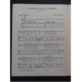 DELMAS Marc La maison est à vendre Piano Chant 1931