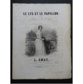 AMAT Léopold Le Lys et le Papillon Chant Piano ca1845