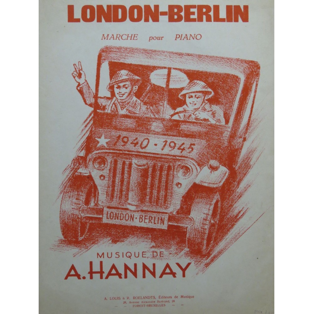 HANNAY A. London-Berlin Piano ca1945