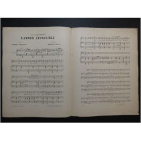MISSA Edmond L'amour Impossible Chant Piano ca1895