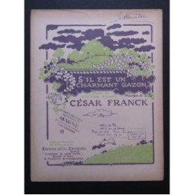 FRANCK César S'il est un charmant gazon Chant Piano 1922