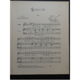 TOSTI F. Paolo Ninon Chant Piano 1893
