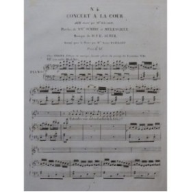 AUBER D. F. E. Le Concert à la Cour No 4 Chant Piano ca1825