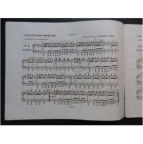 WASSERMANN Verroust Une Jeunesse Normande Piano 4 mains ca1845