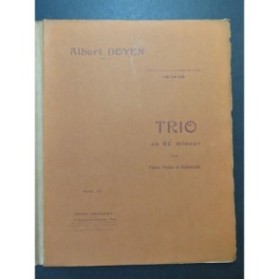 DOYEN Albert Trio en ré mineur Piano Violon Violoncelle 1910