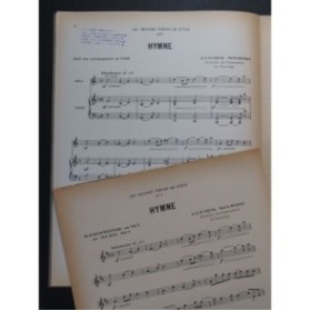 NIVERD Lucien Hymne Saxophone ou Alto Piano 1939