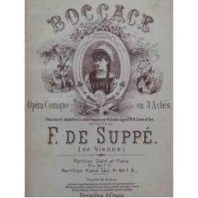 DE SUPPÉ François Boccace Opéra Chant Piano