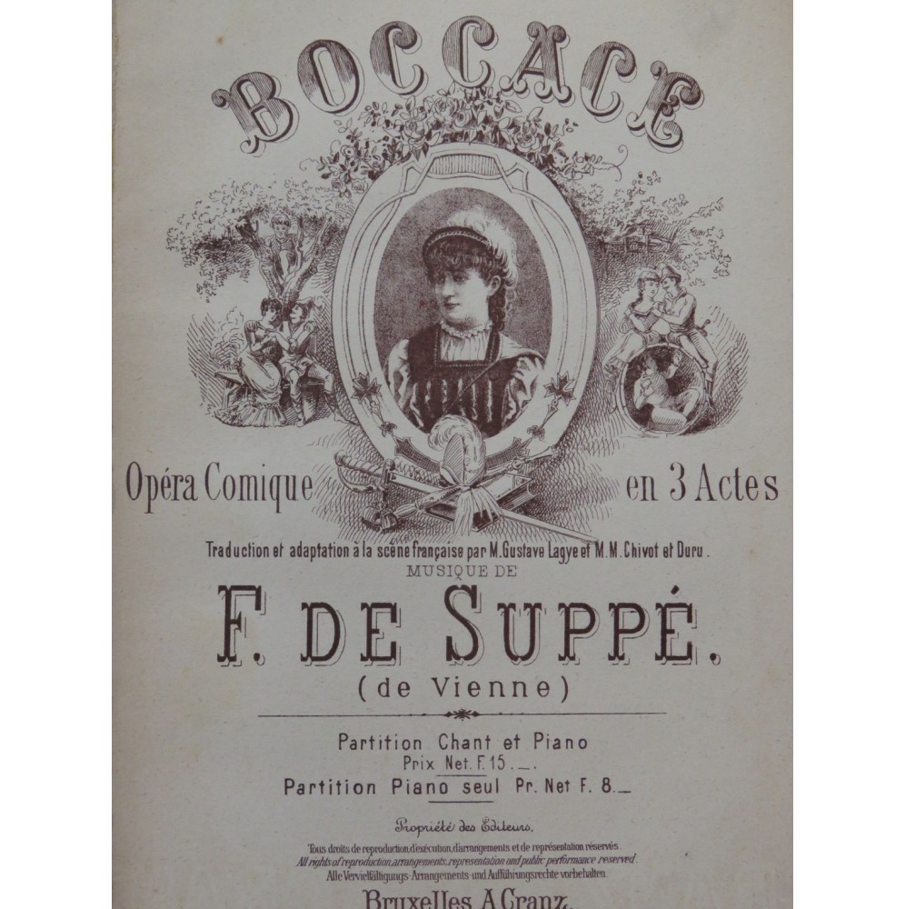 DE SUPPÉ François Boccace Opéra Chant Piano