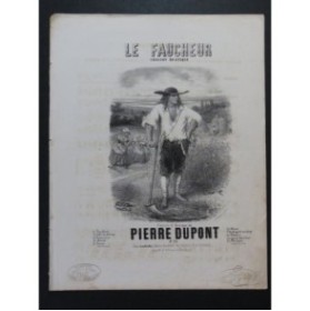 DUPONT Pierre Le Faucheur Chant Piano ca1850