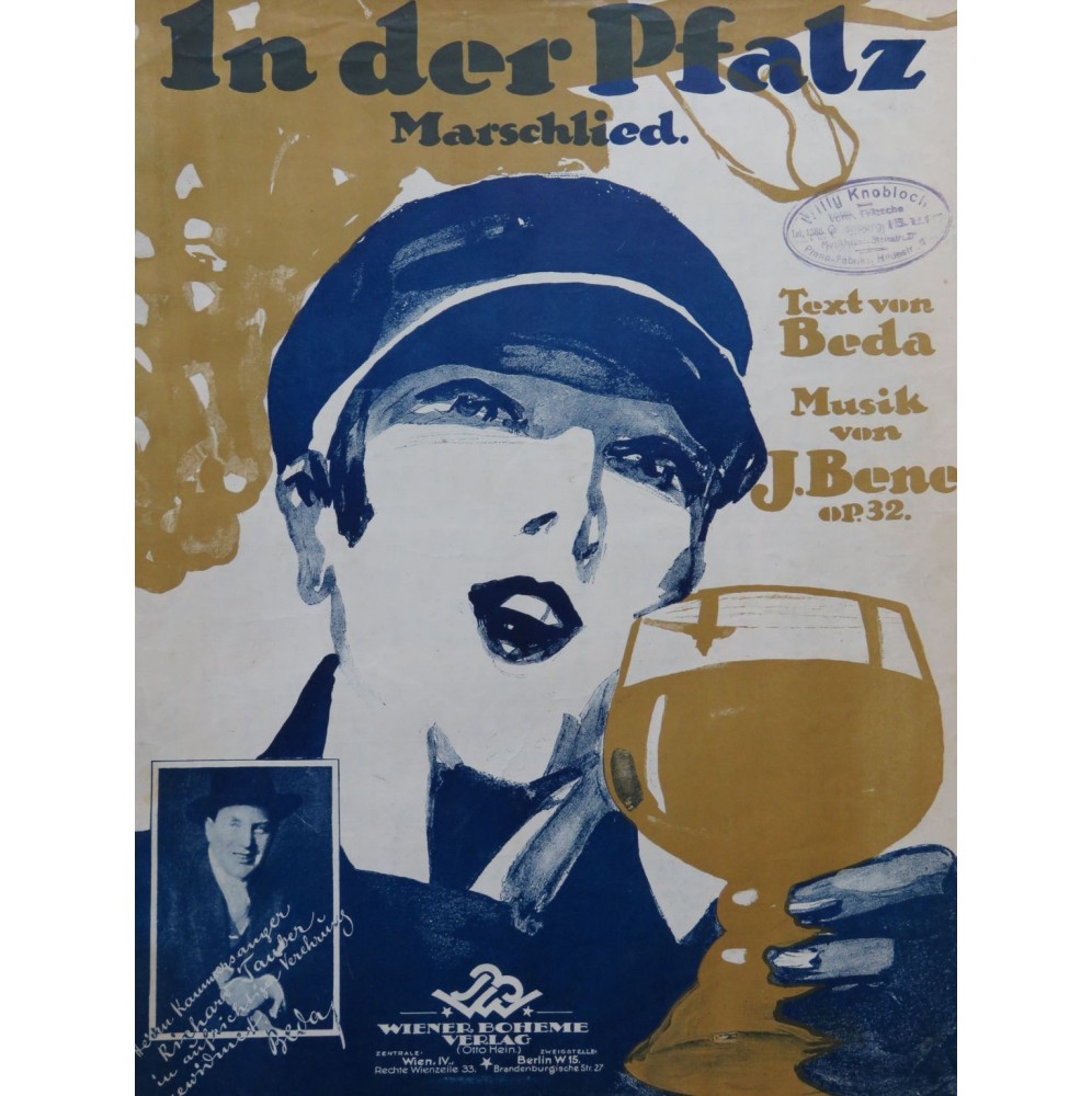 BENES J. In der Pfalz Chant Piano 1927