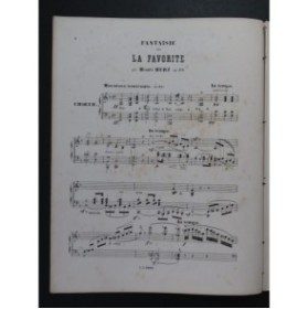 HERZ Henri La Favorite Piano ca1860