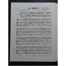 MAHOUDEAU F. Les Modèles Chant Piano ca1860