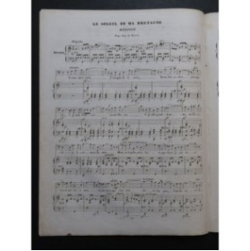 PUGET Loïsa Le Soleil de ma Bretagne Chant Piano 1841