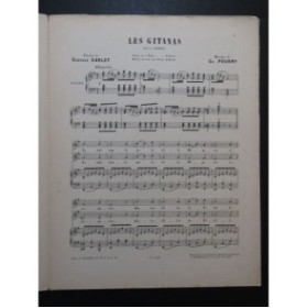 POURNY Charles Les Gitanas Chant Piano ca1900