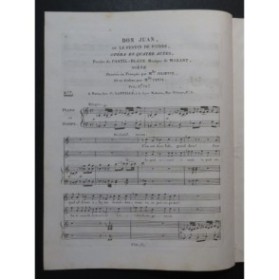 MOZART W. A. Don Juan No 7 Scène Chant Piano ou Harpe ca1800