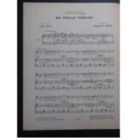 BOSC Auguste Ma vieille armoire Chant Piano 1938