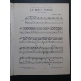 AUBRY Georges La Rose noire Piano 1910