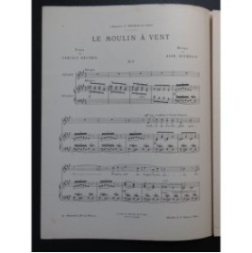 DUVERNOY Alphonse Le Moulin à vent Chant Piano 1907