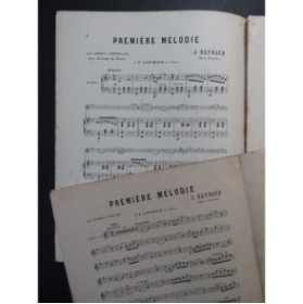 REYNAUD J. Première mélodie Cornet Piano