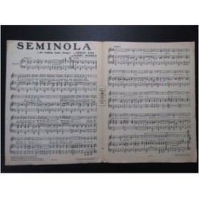KING Robert and WARREN Harry Seminola Chant Piano 1925