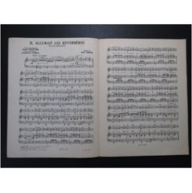 SIMON Nat Il allumait les réverbères Chant Piano 1947