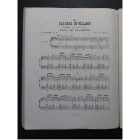 ASCHER Joseph Les Cloches du Village Piano 1860