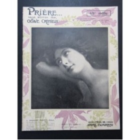 CRÉMIEUX Octave Prière Piano 1906