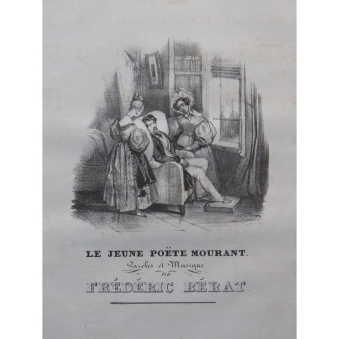 BÉRAT Frédéric Le jeune poète mourant Chant Piano ca1830