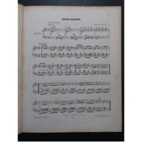 DAASE Rudolph Renz-Galop Piano ca1860